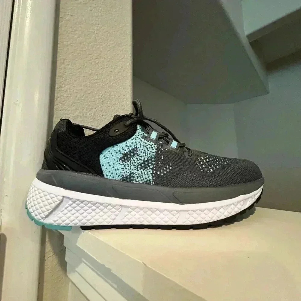 Propet Ultra Walking Running Orthopedic Shoes  Grey/Mint, Womens Size 8.5 WAA282 - Picture 2 of 9